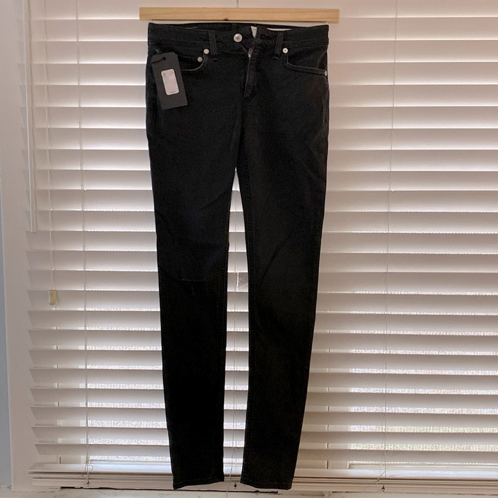 Rag & bone Black Skinny Jeans size 24 NWT